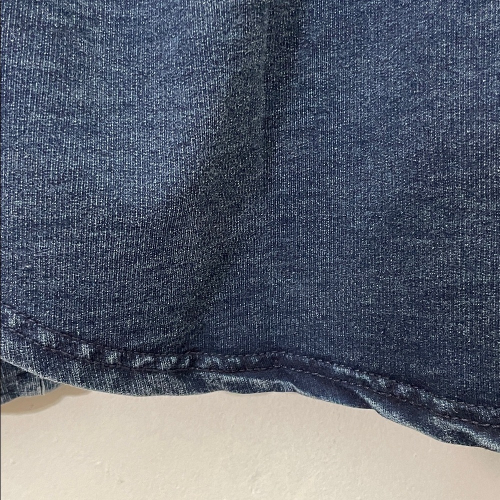 Jane and Delancey Dark Blue Denim Button-Down Shirt - Picture 5 of 7